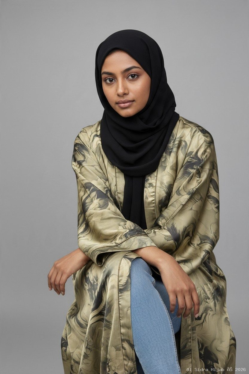 Tictok Print Designer Abaya